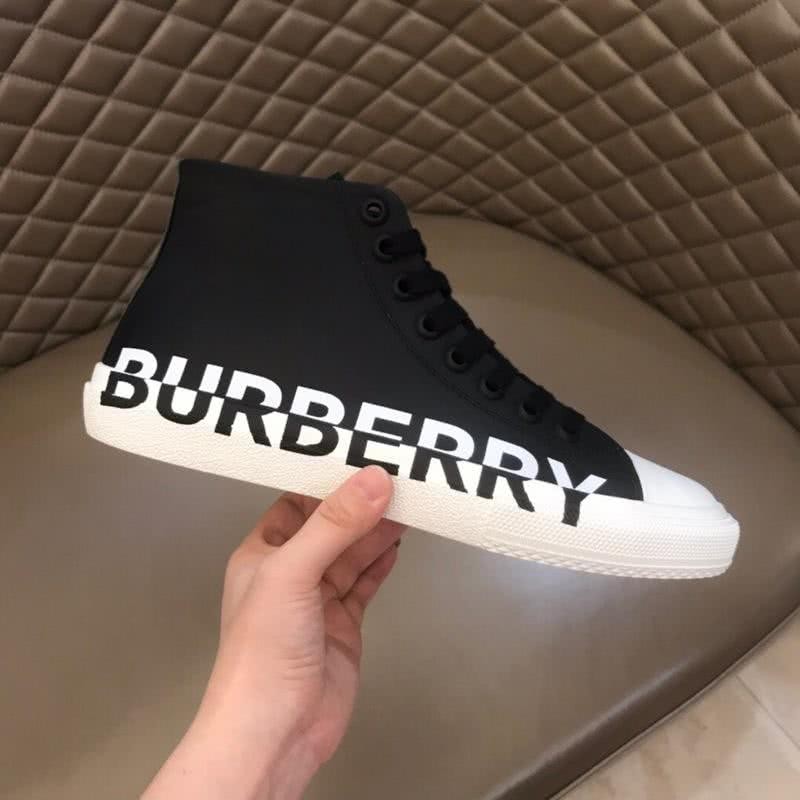 Burberry Sneakers Top Quality Black Upper White Sole Men 6