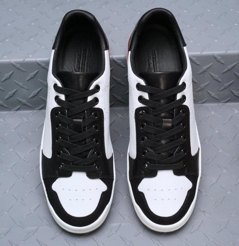 Burberry Sneakers Real Leather White Black Red Men 6