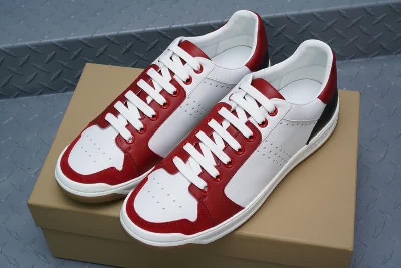 Burberry Sneakers Real Leather White Red Black Men 2