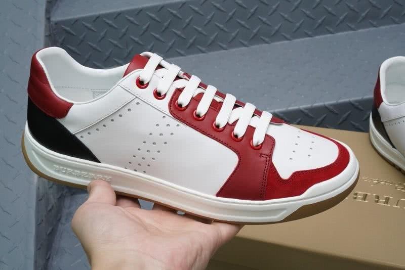 Burberry Sneakers Real Leather White Red Black Men 5