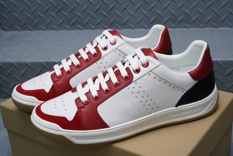 Burberry Sneakers Real Leather White Red Black Men 6