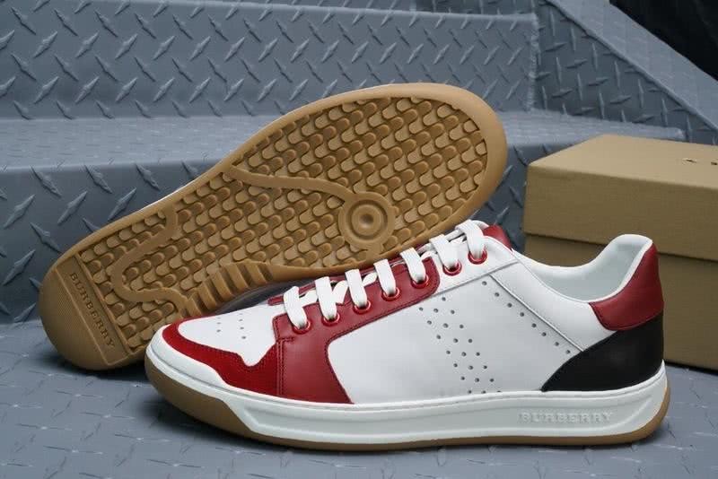 Burberry Sneakers Real Leather White Red Black Men 1