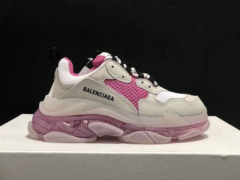 Balenciaga Triple S Sports Shoes Air White Pink Men Women 3