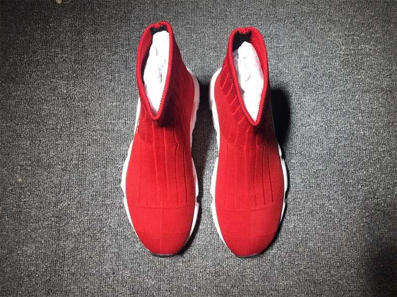 Balenciaga Speed Sock Boots Red 2