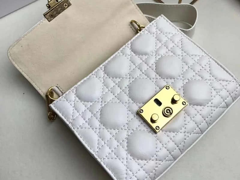 Dior Dioraddict Mini Lambskin Bag White 6