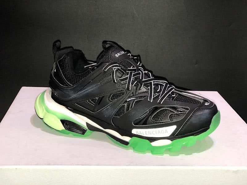 Balenciaga Triple S Sports Shoes Black Green Men Women 11