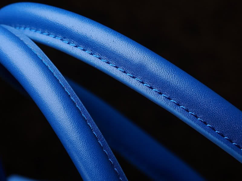 Celine Tie Nano Top Handle Bag Leather Blue 12