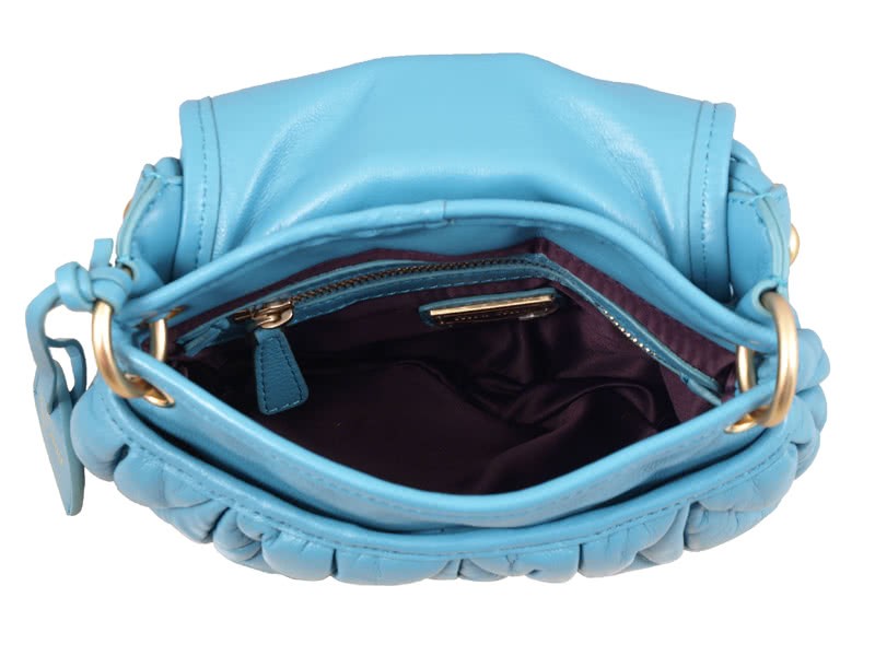 Miu Miu Small Coffer Bag Blue 9