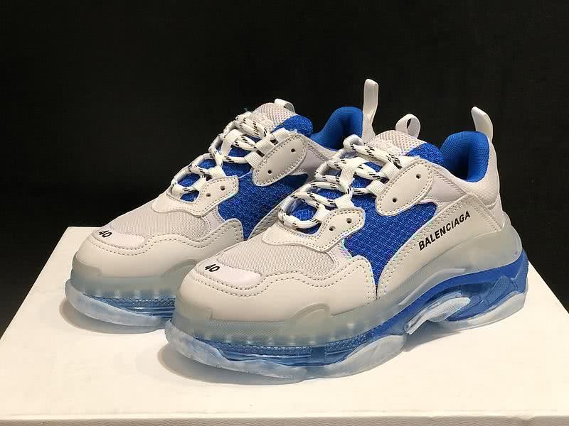 Balenciaga Triple S Sports Shoes Air Grey Blue Men Women 1