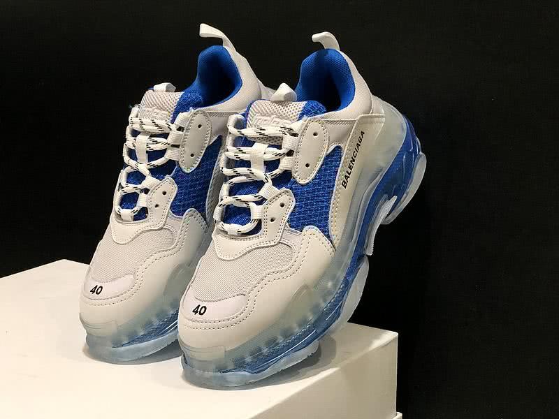 Balenciaga Triple S Sports Shoes Air Grey Blue Men Women 10