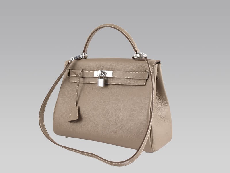 Hermes Kelly 32cm Togo Leather Clemence Gris Clair 2