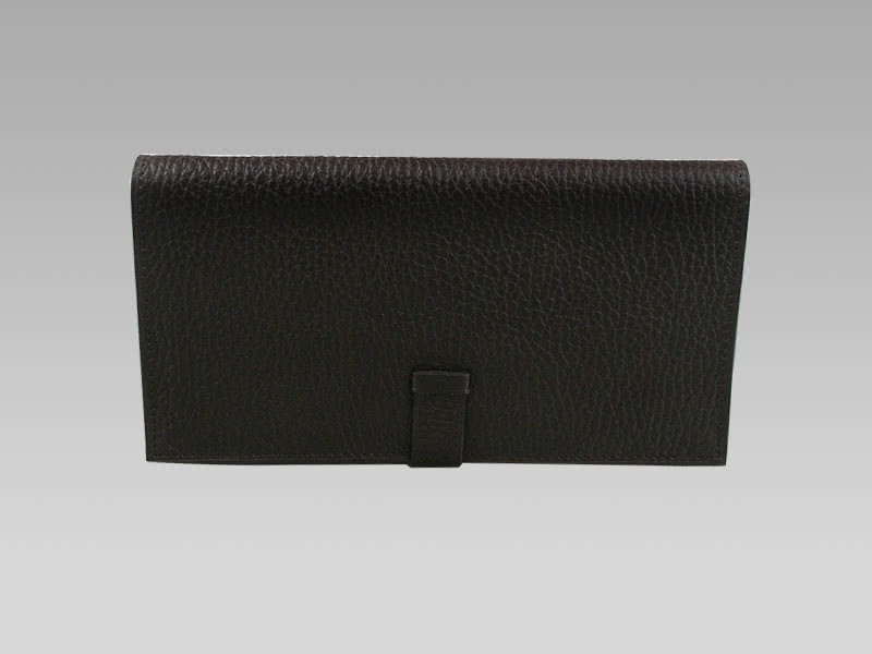 Hermes Bearn Japonaise Bi-Fold Wallet Dark Chocolate 3