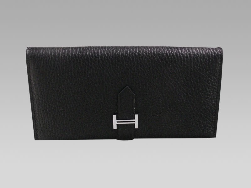 Hermes Bearn Japonaise Bi-Fold Wallet Black 1