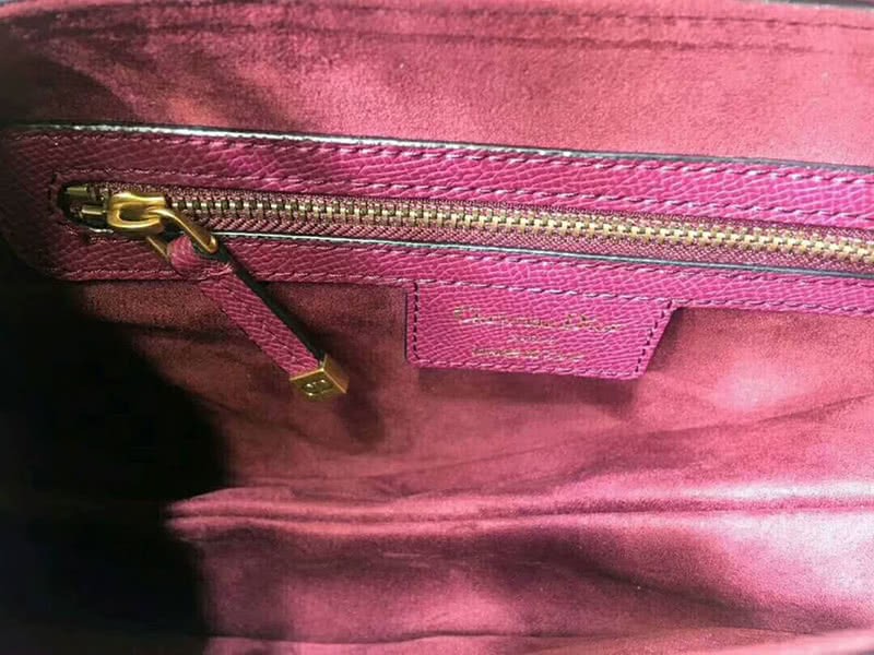Dior Saddle Calfskin Bag Gold Hardware Burgundy m0446l2 9
