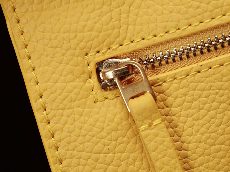 Celine Tie Nano Top Handle Bag Leather Yellow 20