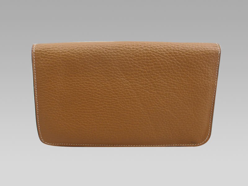 Hermes Dogon Togo Leather Wallet Purse Tan 3
