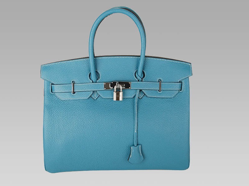 Hermes Birkin 35cm Togo Leather Blue 1