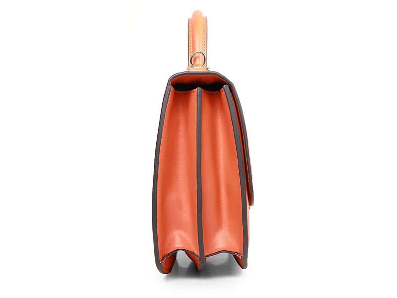Hermes Stirrup Shoulder Bag Orange 3