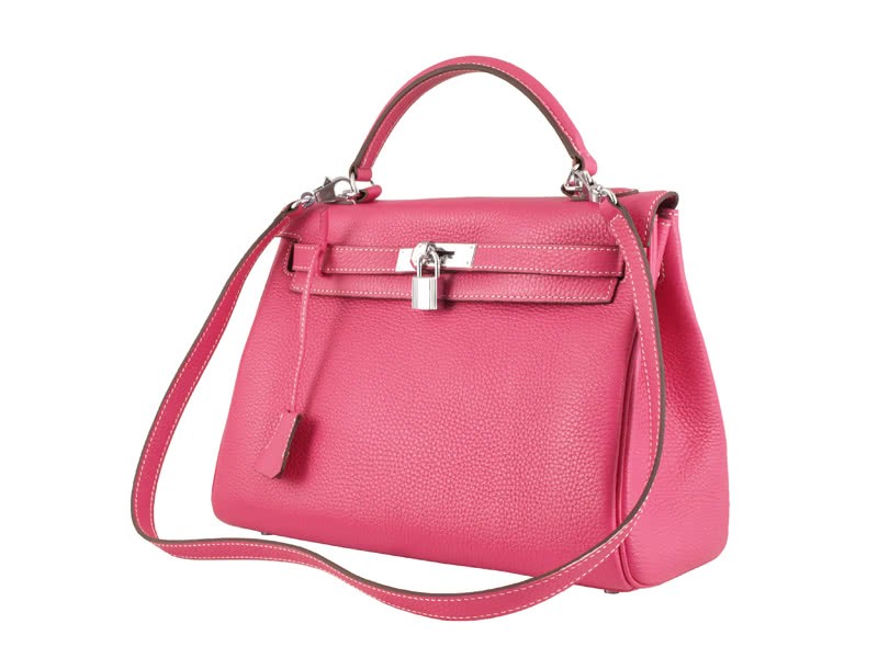 Hermes Kelly 32cm Togo Leather Clemence Pink 2