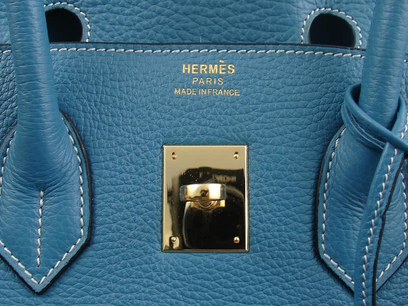 Hermes Birkin 35 Togo Leather Blue 10