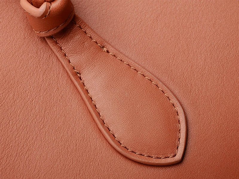 Celine Tie Nano Top Handle Bag Leather Camel 16