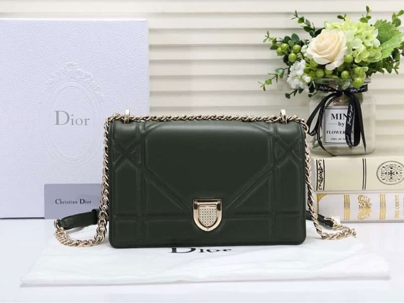 Dior Diorama Lambskin Bag Green d05282 1