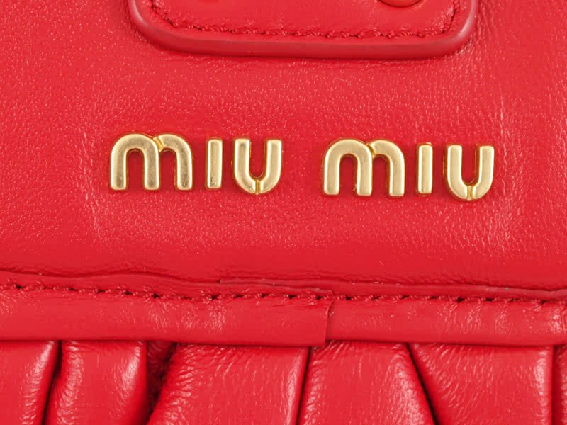 Miu Miu Small Coffer Bag Red 8