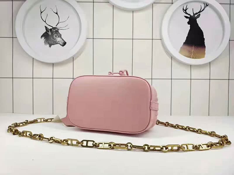 Dior Mini Miss Dior Lambskin Bucket Bag Pink 3