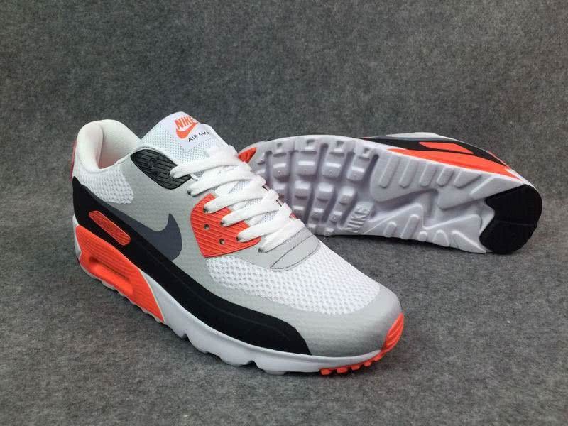 Air Max 90 White Grey Red Shoes Men 3