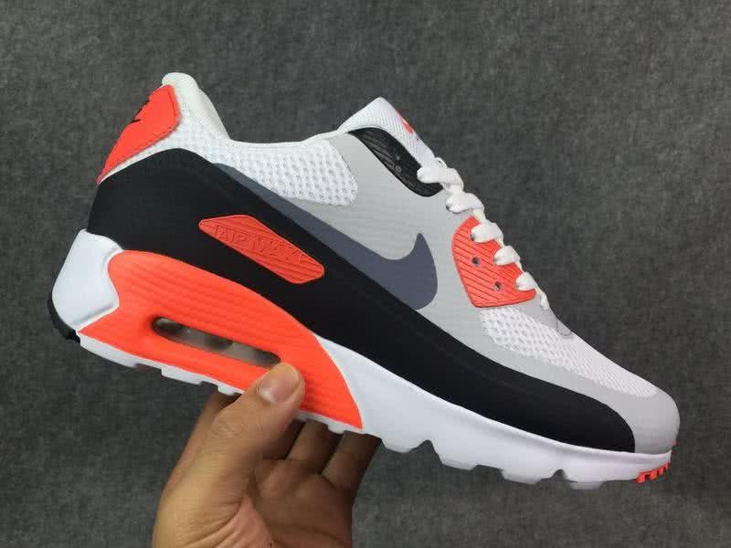Air Max 90 White Grey Red Shoes Men 5
