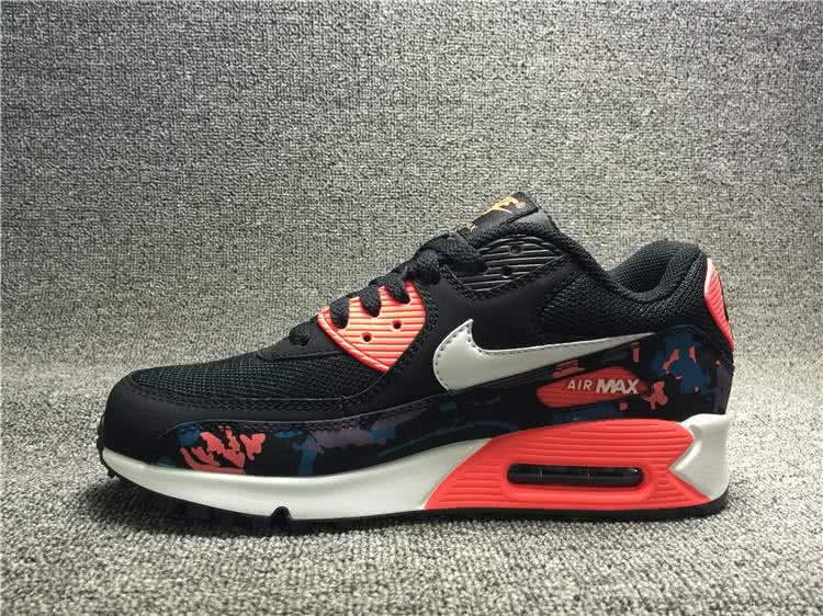 Nike Air Max 90 Black Red Shoes Women 1