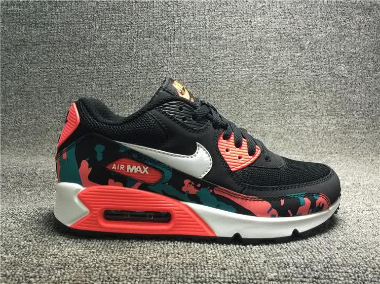Nike Air Max 90 Black Red Shoes Women 2