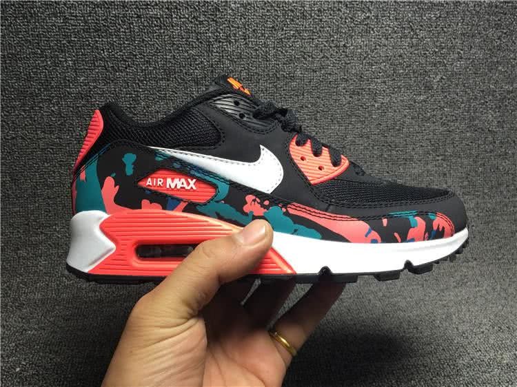 Nike Air Max 90 Black Red Shoes Women 6