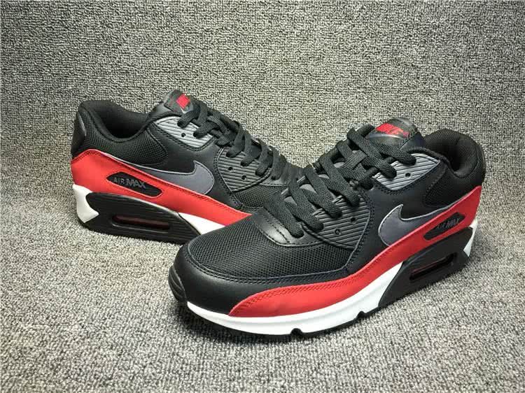 Nike Air Max 90 Black Red Shoes Men 7