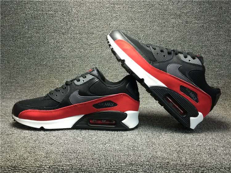 Nike Air Max 90 Black Red Shoes Men 8