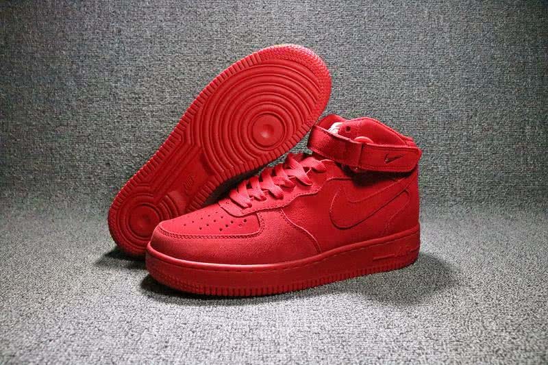 Nike Air Force 1 Shoes Red Men/Women 1