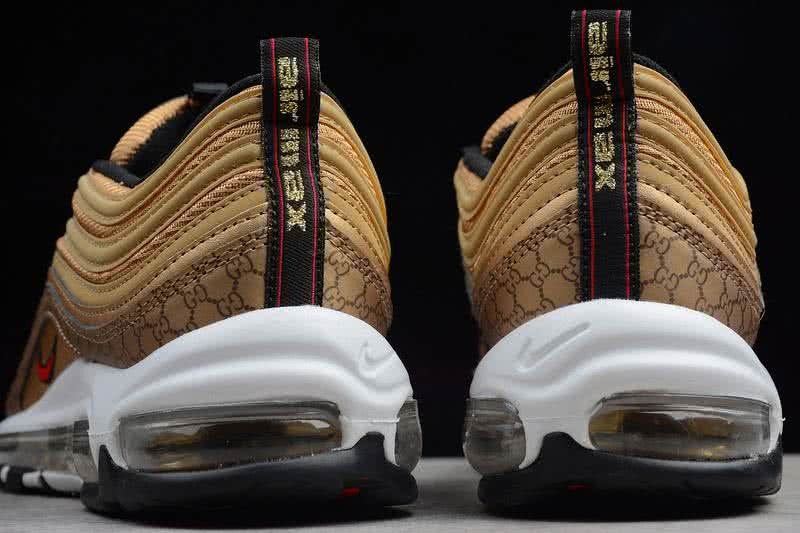 Nike Air Max 97 OG QS Women Men Gold Shoes 7