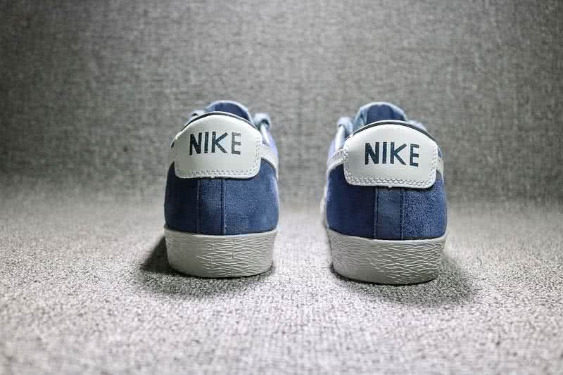 Nike Blazer Low Prm Sneakers Suede Blue White Men Women 4