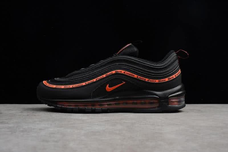 Nike Air Max 97 Men Orange Black Shoes 2