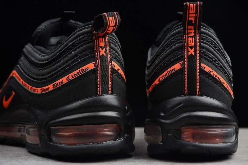 Nike Air Max 97 Men Orange Black Shoes 7