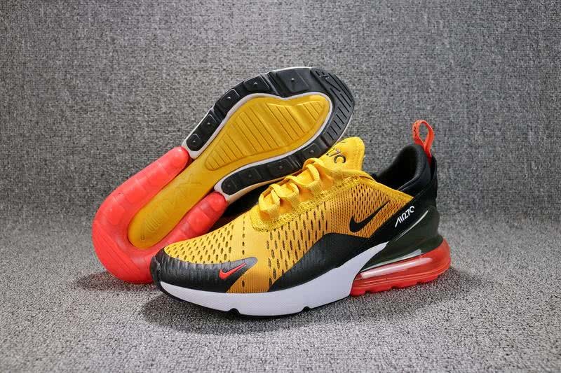 Nike Air Max 270 Men Black Yellow shoes 1
