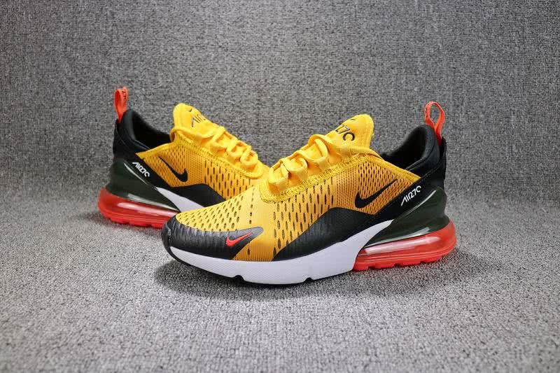 Nike Air Max 270 Men Black Yellow shoes 2