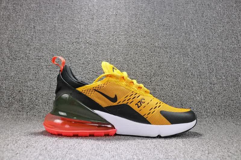 Nike Air Max 270 Men Black Yellow shoes 7
