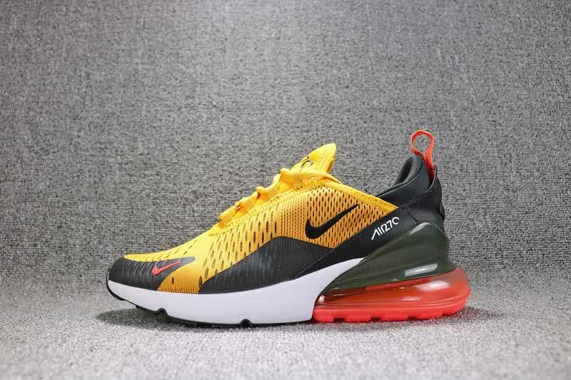 Nike Air Max 270 Men Black Yellow shoes 8