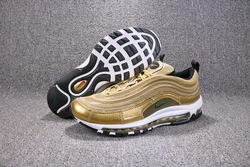 Nike Air Max 97 CR7 Men Gold Shoes 1
