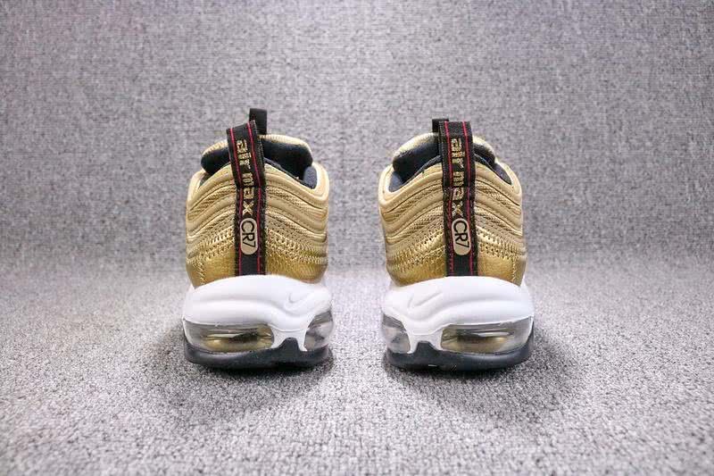 Nike Air Max 97 CR7 Men Gold Shoes 3