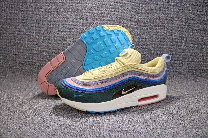 Sean Wotherspoon x Air Max 1∕97 VF SW Hybrid Men Women Yellow Shoes 1