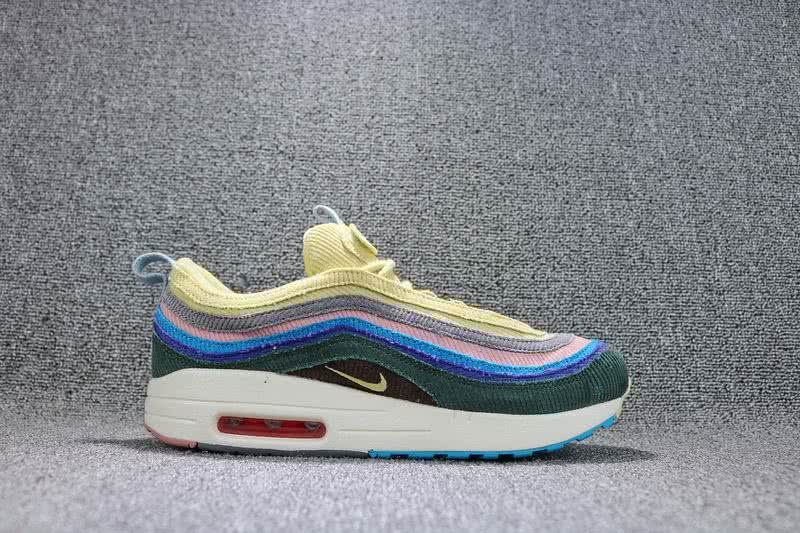  Sean Wotherspoon x Air Max 1∕97 VF SW Hybrid Men Women Yellow Shoes 7