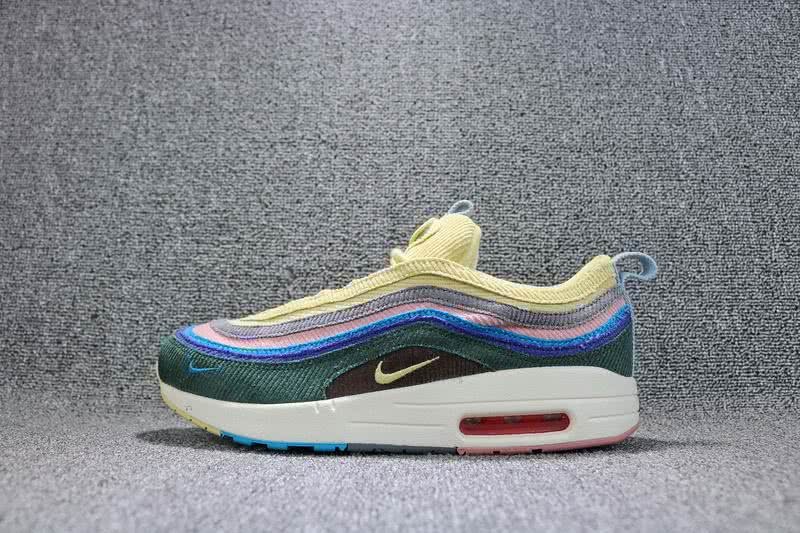  Sean Wotherspoon x Air Max 1∕97 VF SW Hybrid Men Women Yellow Shoes 8