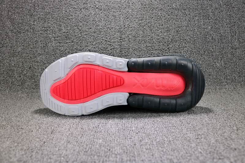 Nike Air Max 270 Men Black Orange Shoes 8